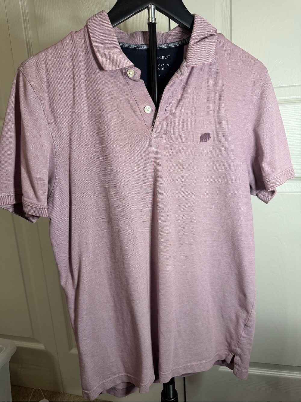 Banana Republic Heathered Mauve Polo Shirt